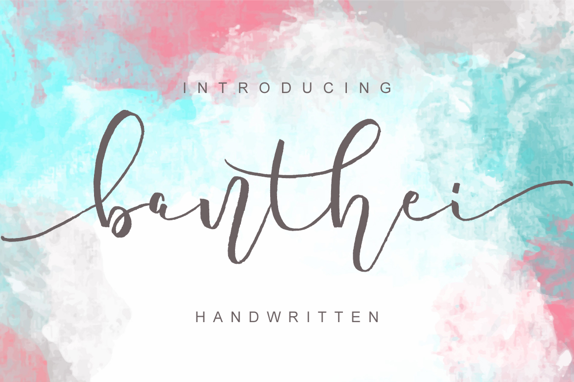 Banthei Font: A Modern Script for Brand Identity