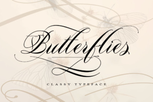Butterflies: A Graceful Script Font for Elegant Web Design