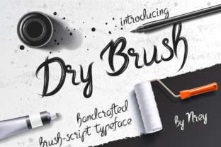 Dry Brush Font: Hand-Brushed Charm for Craft Projects