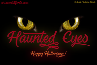 Haunted Eyes: A Spooky yet Elegant Font for Web Design