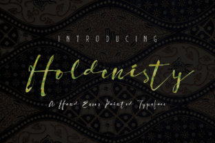 Holdenisty: A Handwritten Script for Editorial Charm