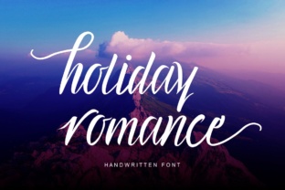 Holiday Romance Font for Handmade Crafts