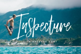 Inspecture Font: Bold Brush Script for Crafters