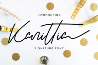 Kanittia Font: Modern Script for Handmade Labels