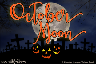 October Moon: A Magical Script Font for Crafters and Makers