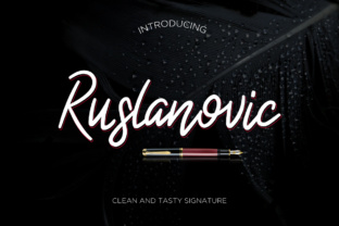 Ruslanovic Font: A Fresh Script Typeface for Web Design