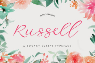 Russell: A Bouncy Handwritten Script for Modern Web Design