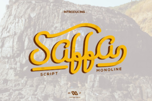 Saffa Font: Bold Script for Handmade Products