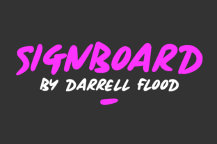 Signboard Font: Casual Branding for Small Business