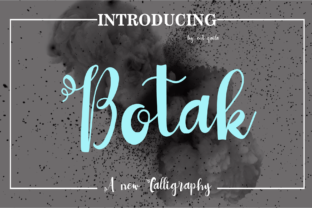 Transform Your Brand with Botak: A Modern Script Font