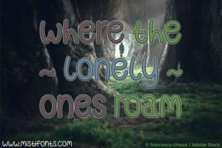 Where the Lonely Ones Roam Font for Authentic Branding